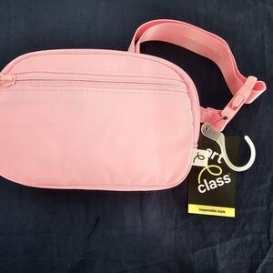 art class Coral Pink Crossbody Bag with Adjustable Strap